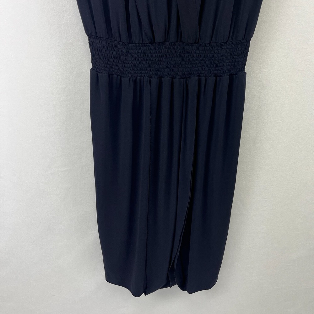 Escada Womens 38 Navy Blue Blouson Dress Viscose Blend Career Business Cocktail - Picture 9 of 15